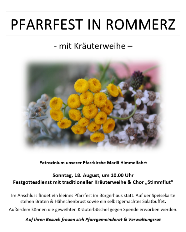 Pfarrfest Rommerz